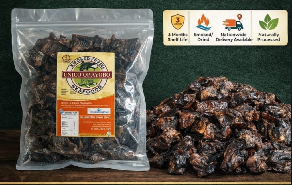 UniCo-Op market-ready packaged smoked catfish Lagos